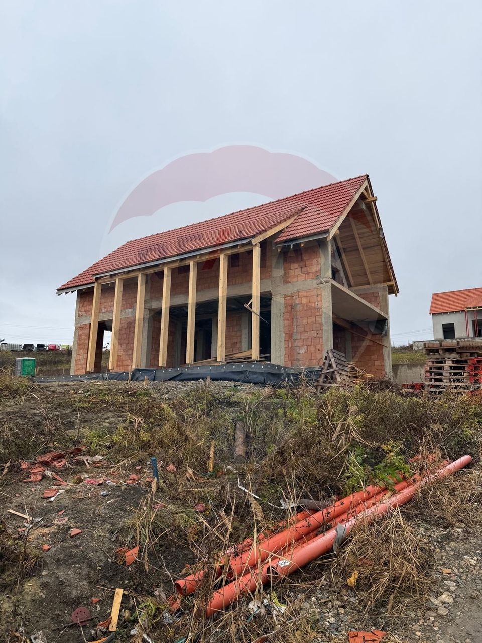 Casa la rosu, 800mp teren,  front 24, Jucu de Sus, comision 0