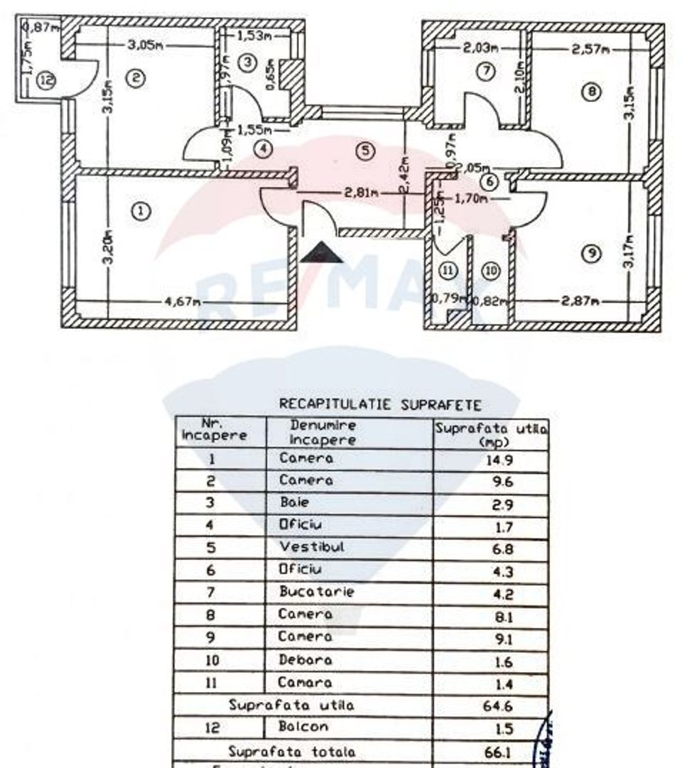 Apartament cu 4 camere de vanzare , 1974, fara risc, Pantelimon