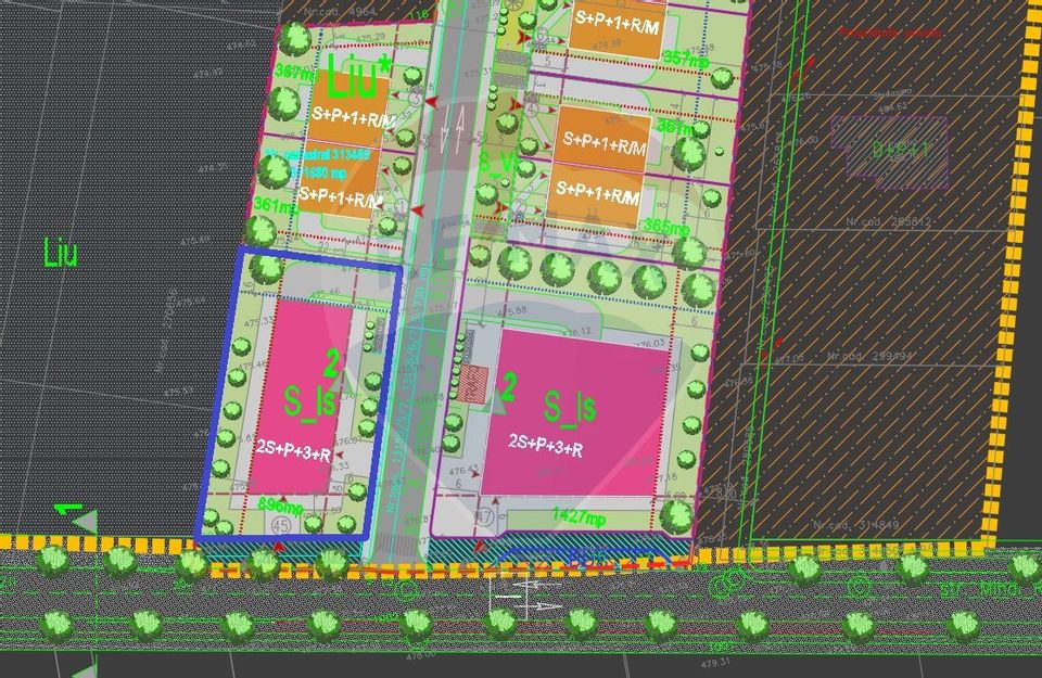 Land 896sqm Cluj-Napoca / Strada Mihai Romanul