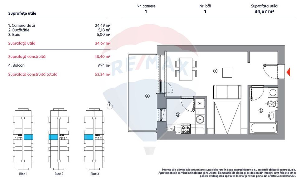 1 room Apartment for sale, Theodor Pallady area