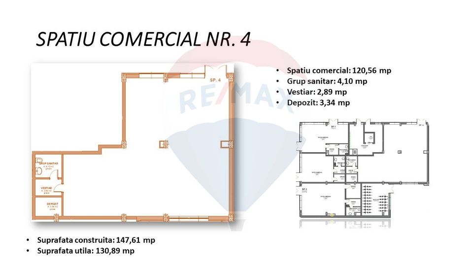 130.89sq.m Commercial Space for sale, Cantemir area