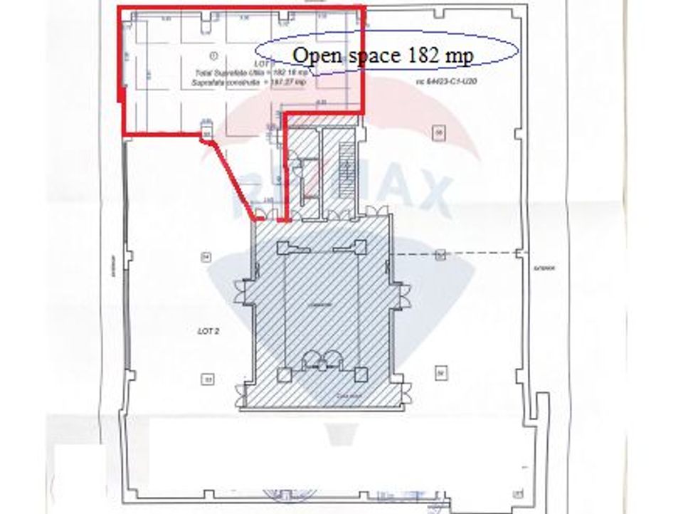 182.18sq.m Office Space for rent, Central area