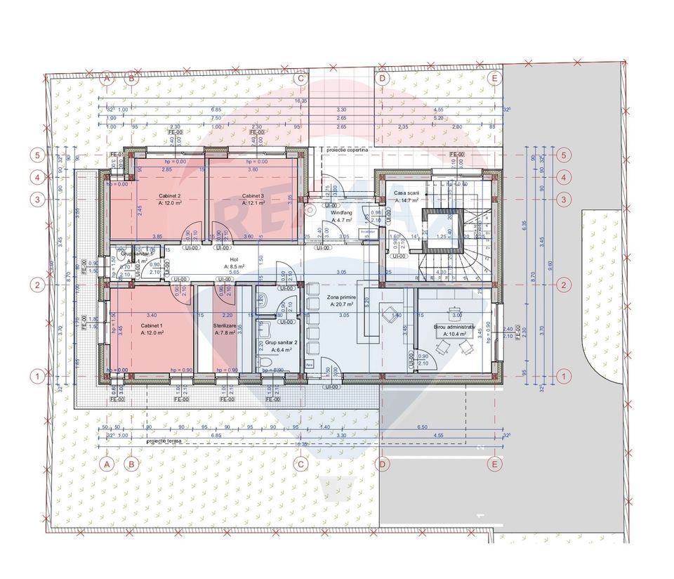 370sq.m Commercial Space for rent, Grigorescu area