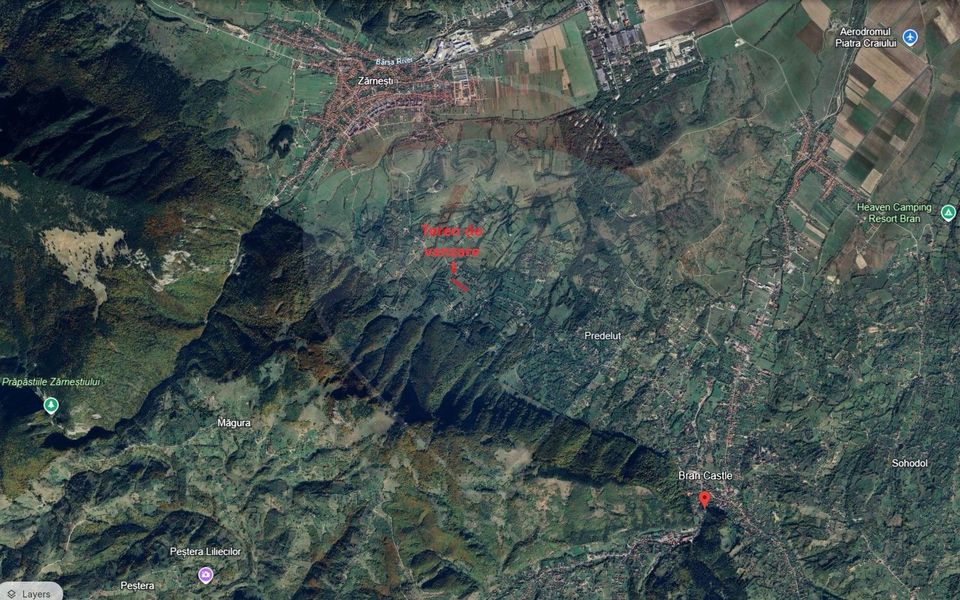 Land 4,223sqm Zarnesti / Strada Tohanita