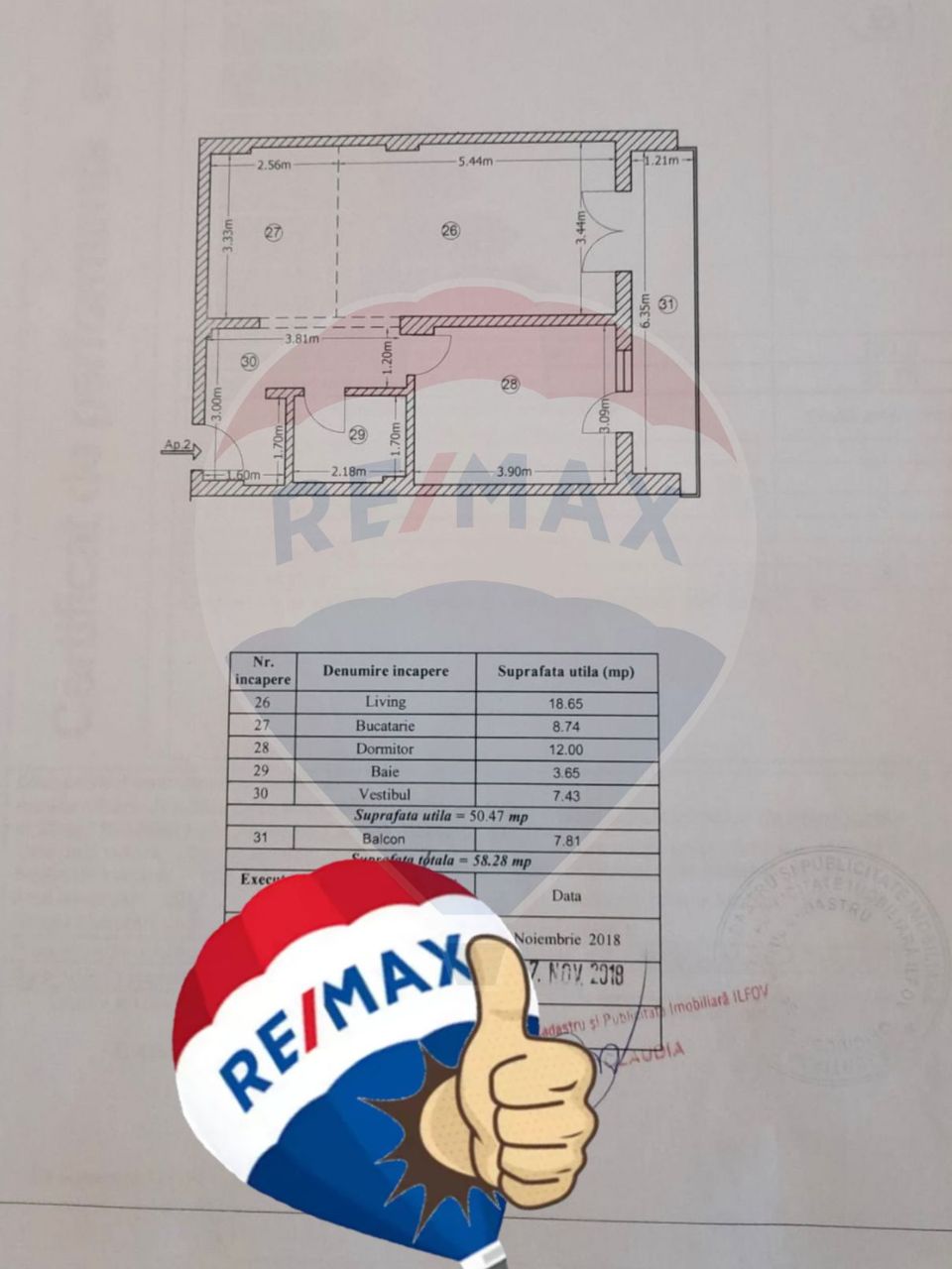 Apartament de vânzare – 2 camere, Măgurele