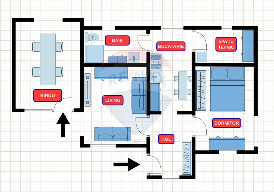 3 room House / Villa for rent, Faget area
