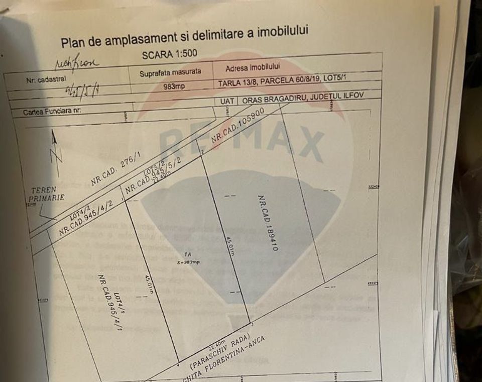 Land 1,072sqm Bragadiru / Strada Iernii