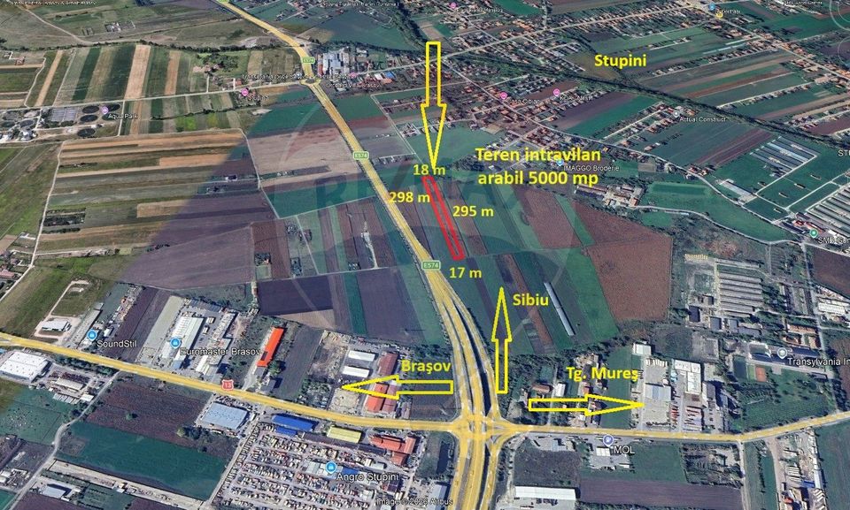 Teren intravilan, 5000 mp, Stupini, str Pomiculturii