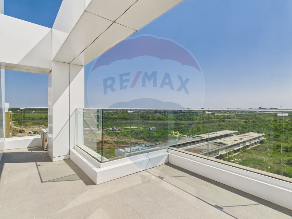 Apartament utilat complet, prima inchirere, cu terasa de 25 mp