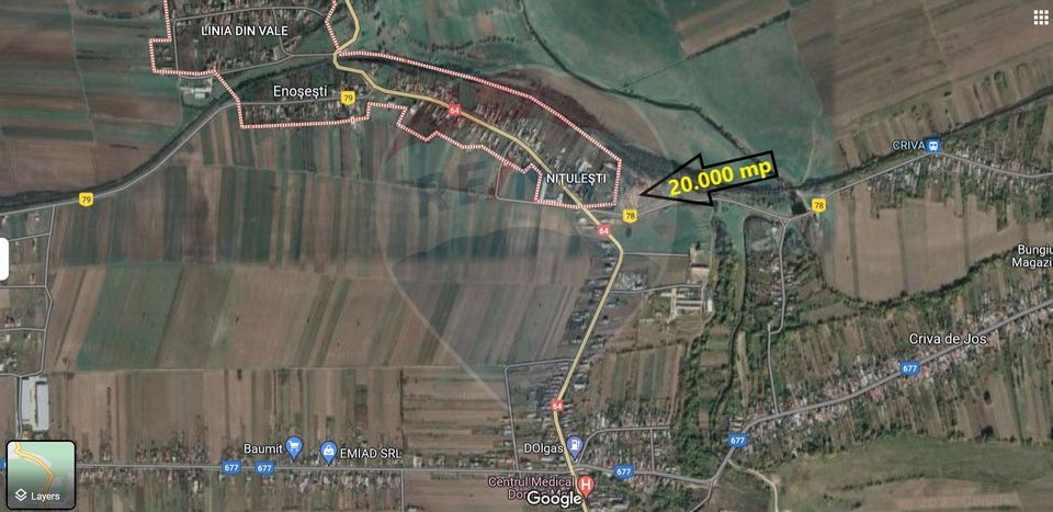 Land 20,000sqm Piatra-Olt / DN 64