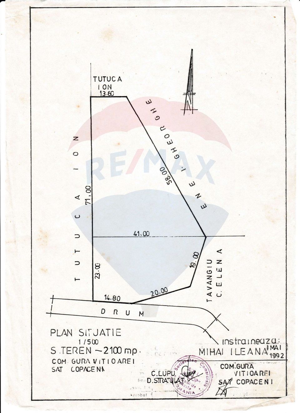 Teren Intravilan de vanzare 3551mp Poiana Copaceni Com Gura Vitioarei