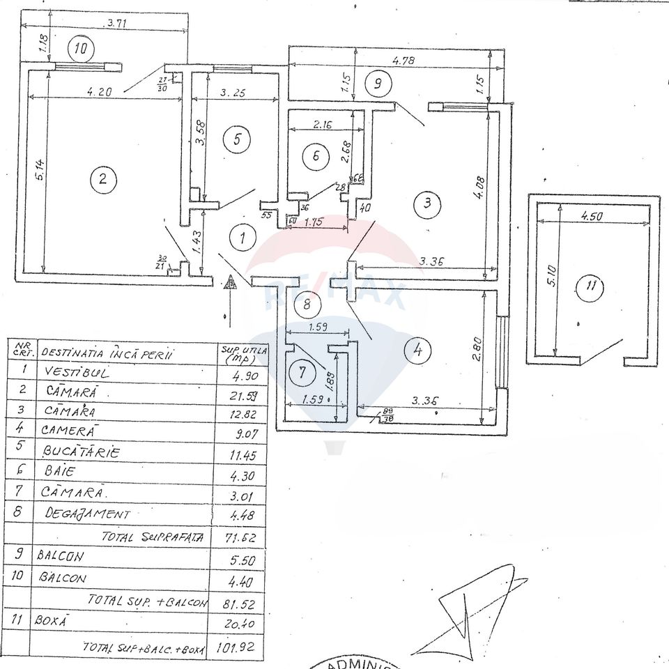 Apartament 4 cam. la pret de 3 cam., Ghermanesti, IF