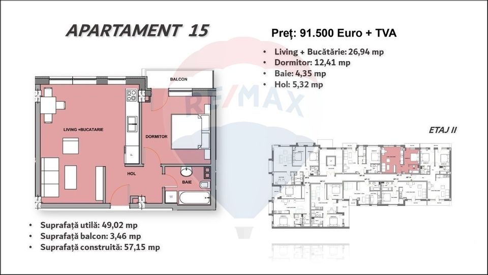 2 room Apartment for sale, Cantemir area