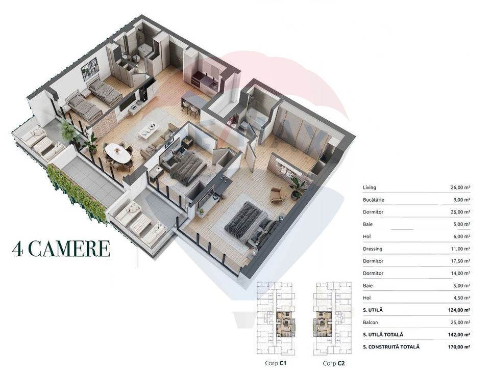 Apartments for sale in Baneasa, Gendarmerie
