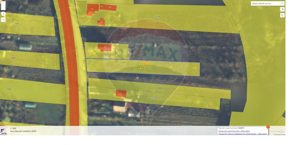 Vând teren intravilan - Apahida, Str. I.C. Brătianu, 1400 mp, front 13