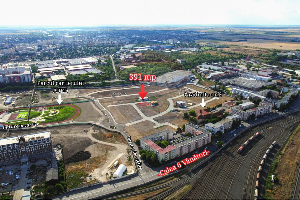 Teren de vânzare pe colț, cu deschidere dublă – 40 m front stradal