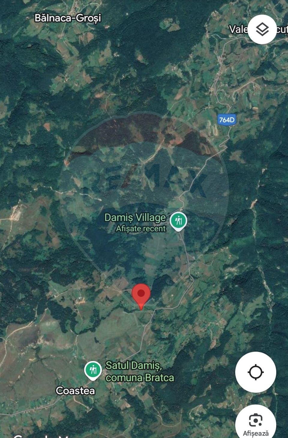 Teren constructii si faneata/livada 3082 mp Damis Bratca drum DJ 764D