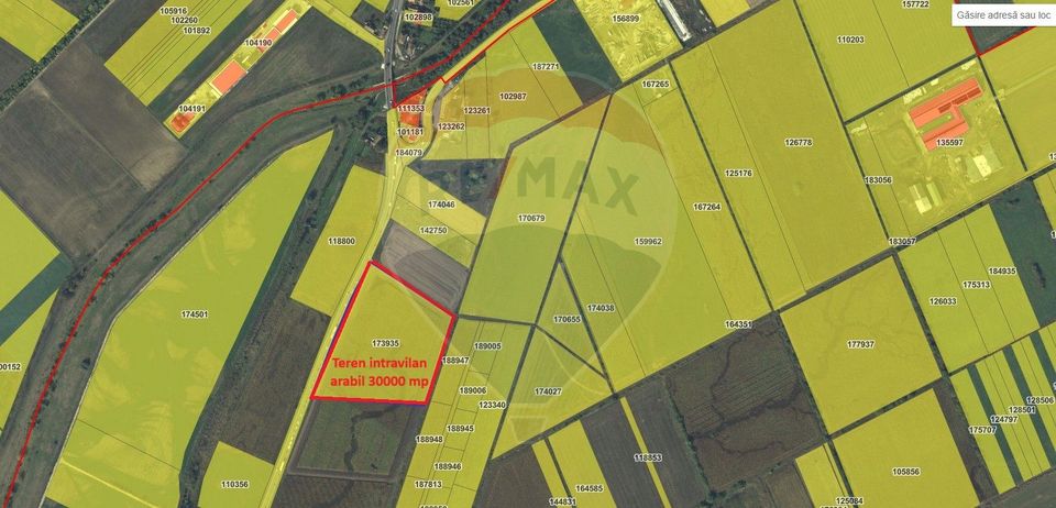 Teren intravilan, 30000 mp, zona Hanul din Ardeal