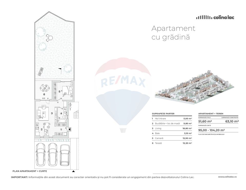 Sale 2-room apartment Colina Lac Săftica, Corbeanca