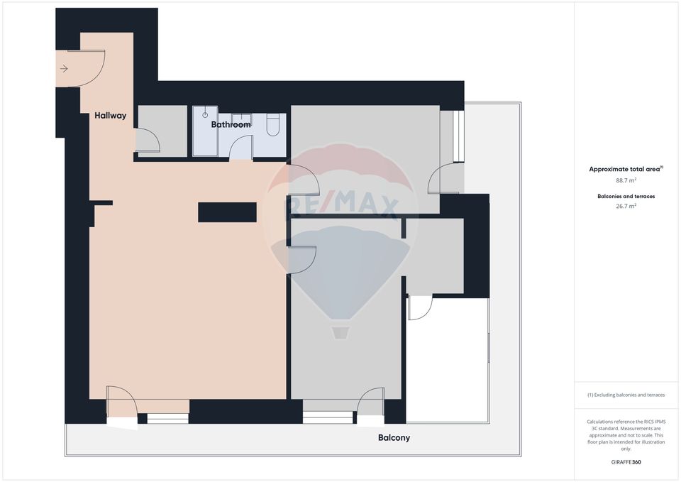 3 room Apartment for sale, Nord area