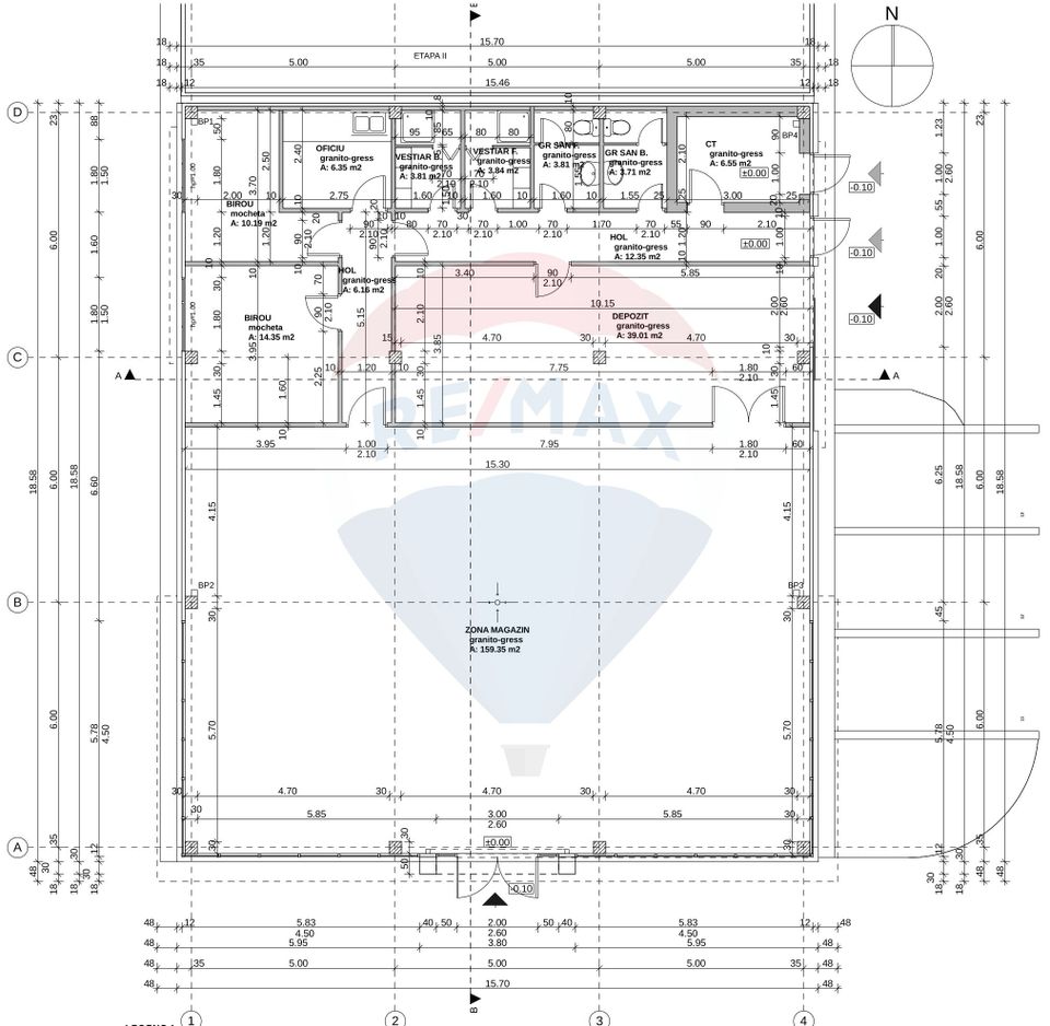 280sq.m Industrial Space for rent, Aeroport area