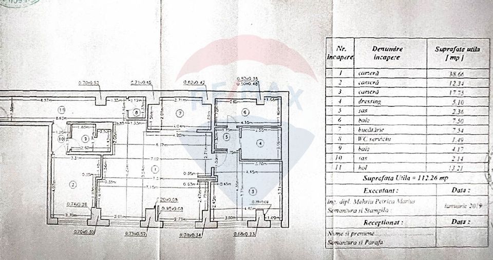 3 room apartment 112 sqm for sale Marriott 13 September block 2007
