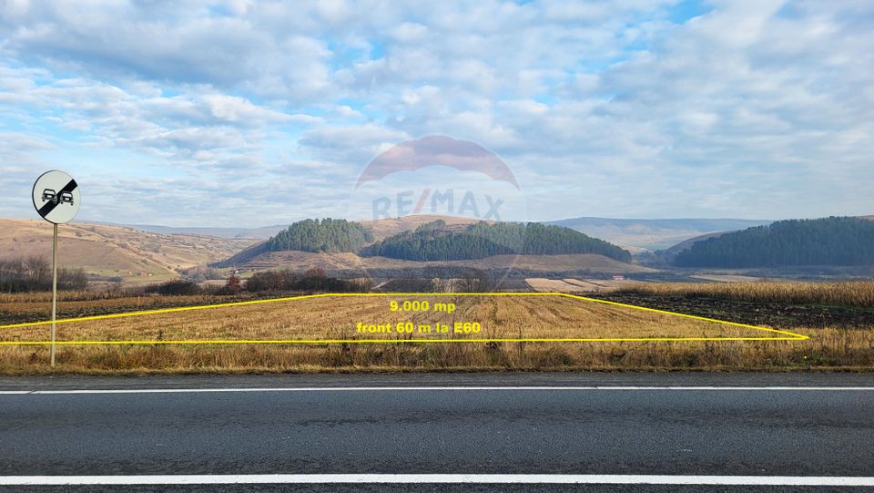 Teren industrial 9.000 mp Gilau Front la DN1 E60 Acces TIR