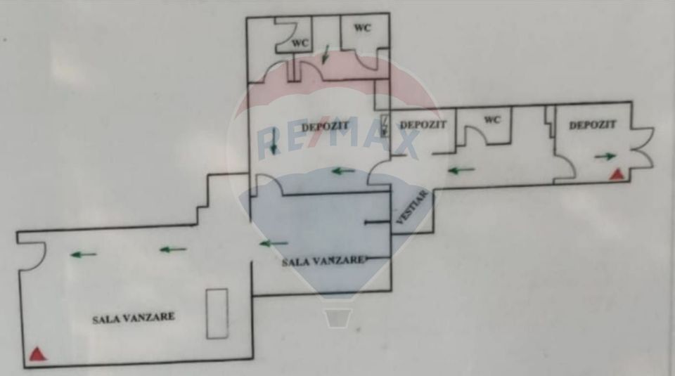 Commercial space of 125 sqm for rent in the Giurgiului area