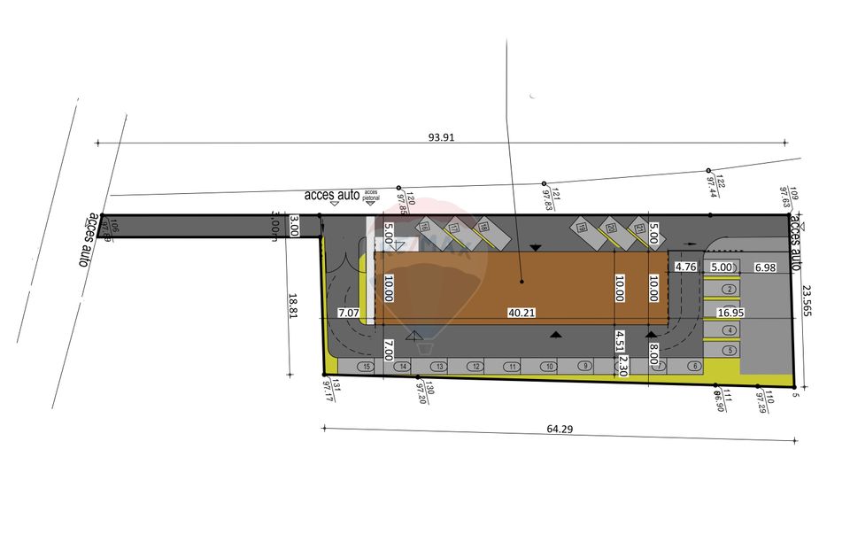 Industrial hall for sale 560sqm, land 1540sqm Balotesti Ilfov