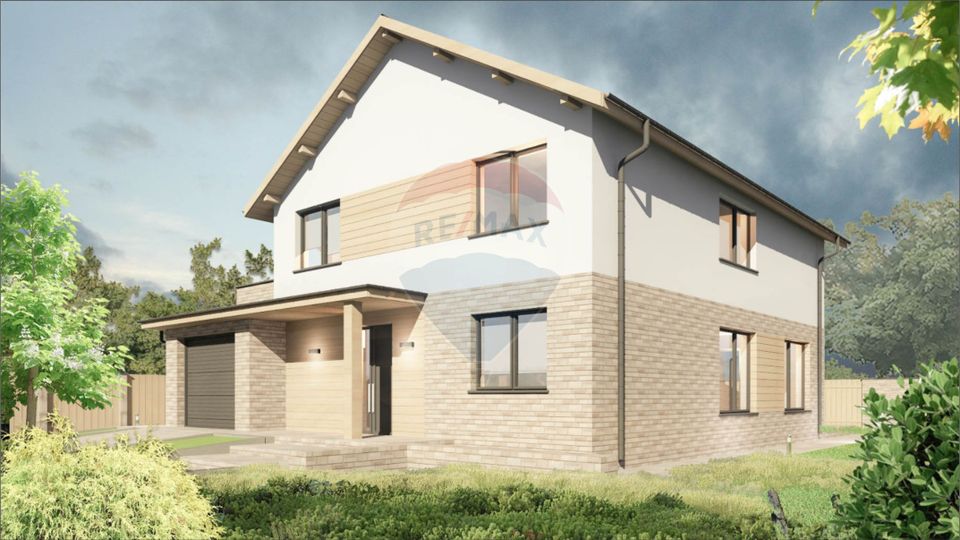 Villa in red, with 823sqm land in Cristian, Str C-tin Brâncoveanu