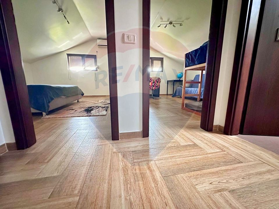 Casă individuală P+1+M, Chiajna – mobilată și utilată, cartier privat