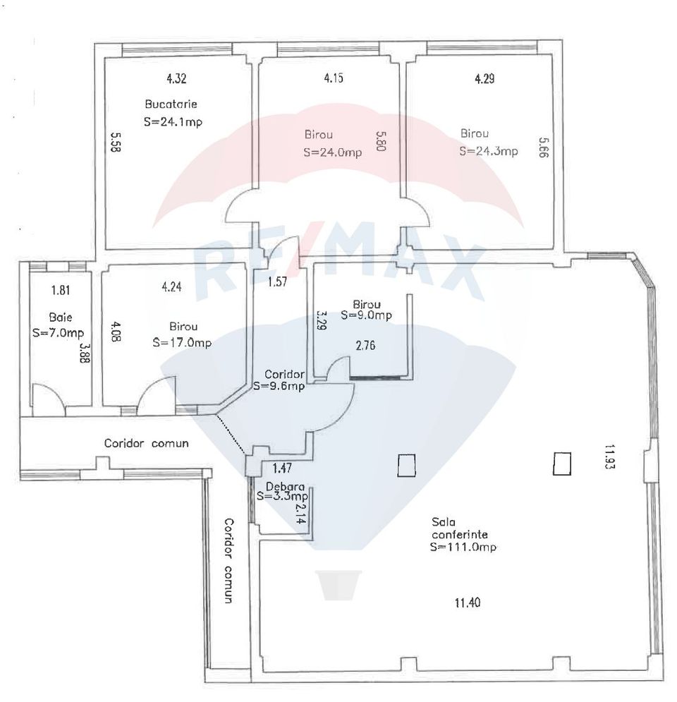 Spatiu de birouri de 17mp de inchiriat in zona Marasti