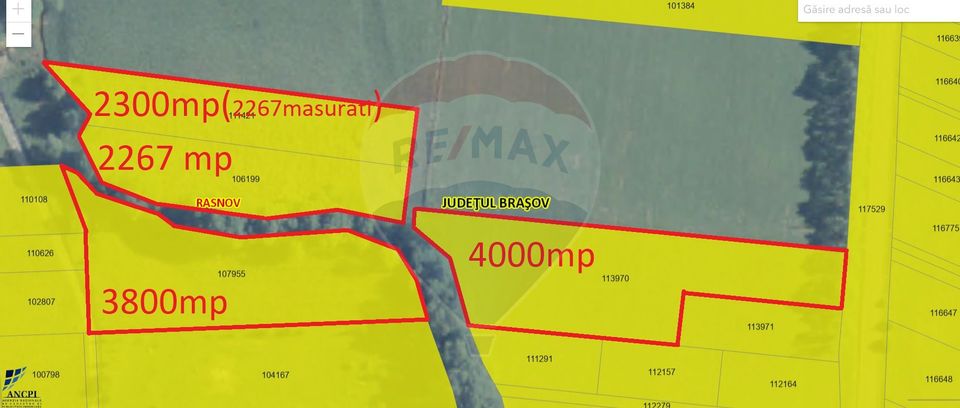 Land 12,334sqm Rasnov / Strada Glejerie