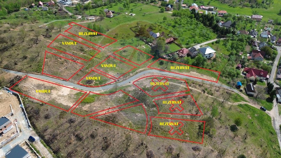 Teren 635mp Baia Mare / Strada Fragilor cu vedere panoramica