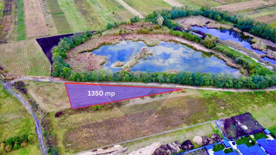 Teren intravilan 1350 mp – Jucu de Mijloc, lângă lac – ideal duplex