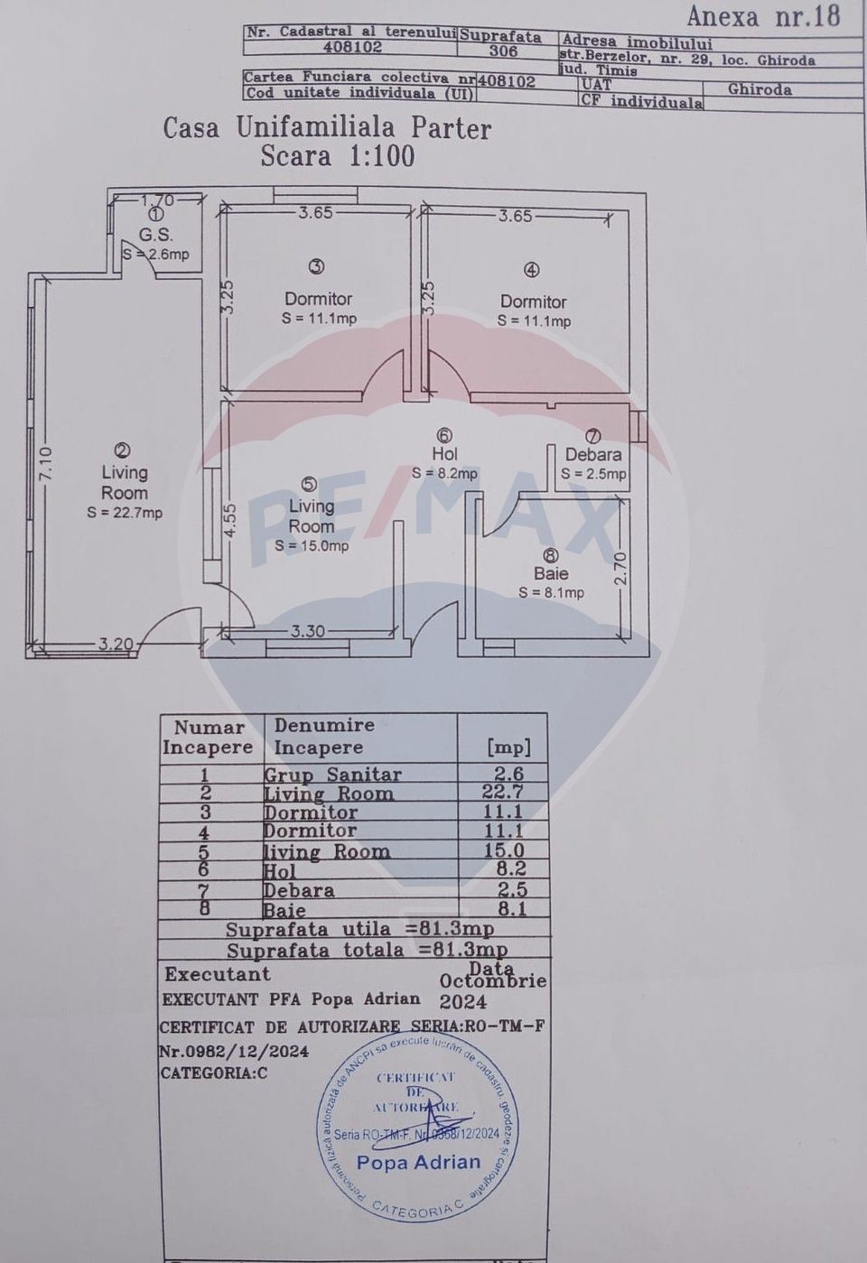 de vanzare casa individuala cu 3 camere in Ghiroda