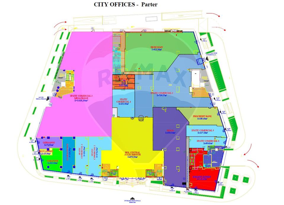 740sq.m Commercial Space for rent, Eroii Revolutiei area