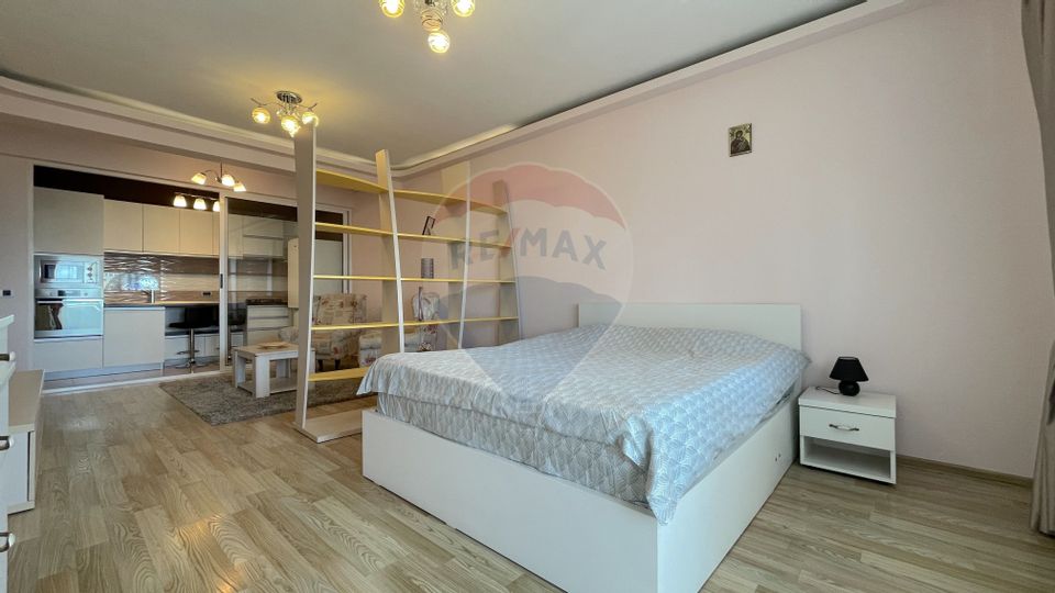 Apartament modern cu 1 camere de închiriat, cu loc de parcare, Coresi