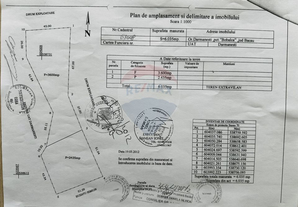 Teren 7 loturi de vânzare 65.313 mp, Valea Uzului, Dărmănești