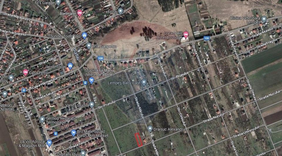 Teren Sanpetru - Strada Nucului, 1296mp, avize in vederea AC