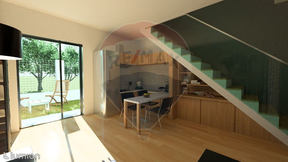 Apartament cu doua camere , parcare si gradina