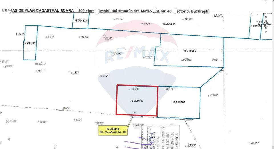 Land 317sqm Strada Meteorilor