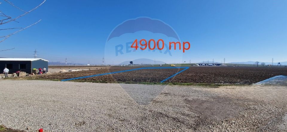 Teren  4,900 mp ,langa centura, zona Stabilus