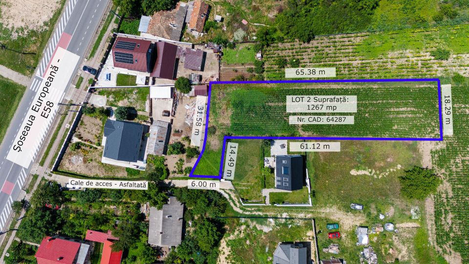 Land 1,267sqm Letcani / Strada Principala