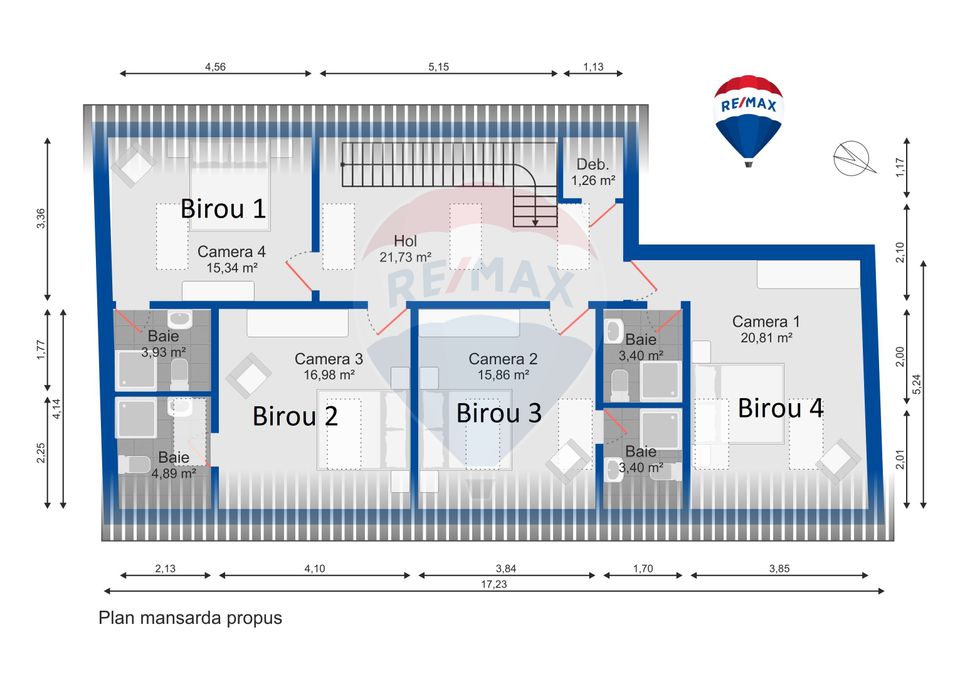 20.81sq.m Office Space for rent, Ultracentral area