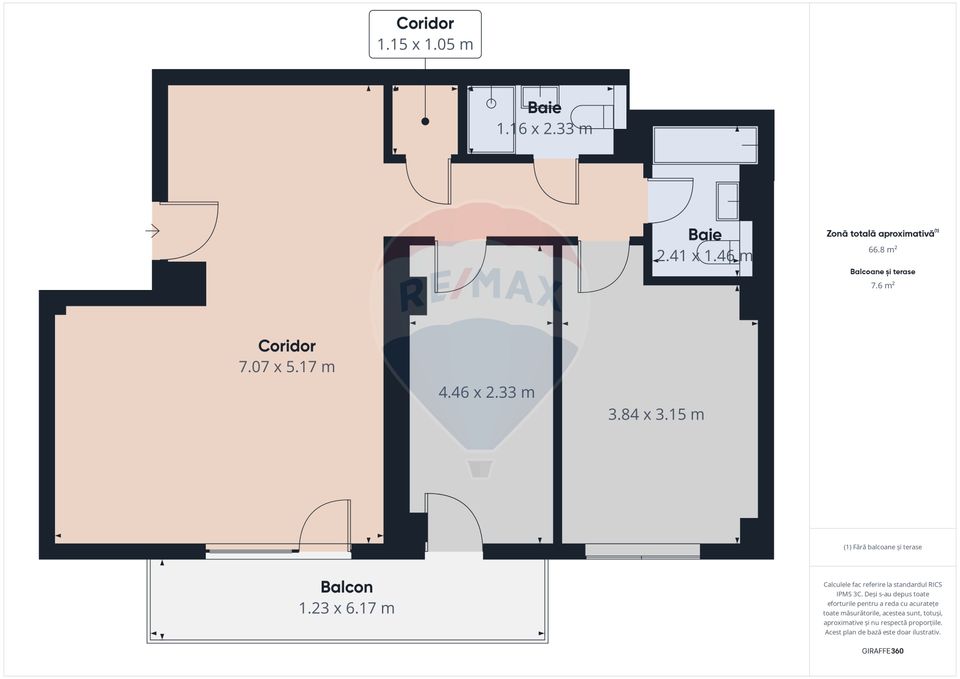 3 room Apartment for sale, Straulesti area