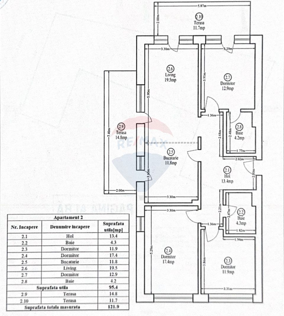 Vanzare apartament de lux cu 4 camere, curte de 279 mp in Pallady