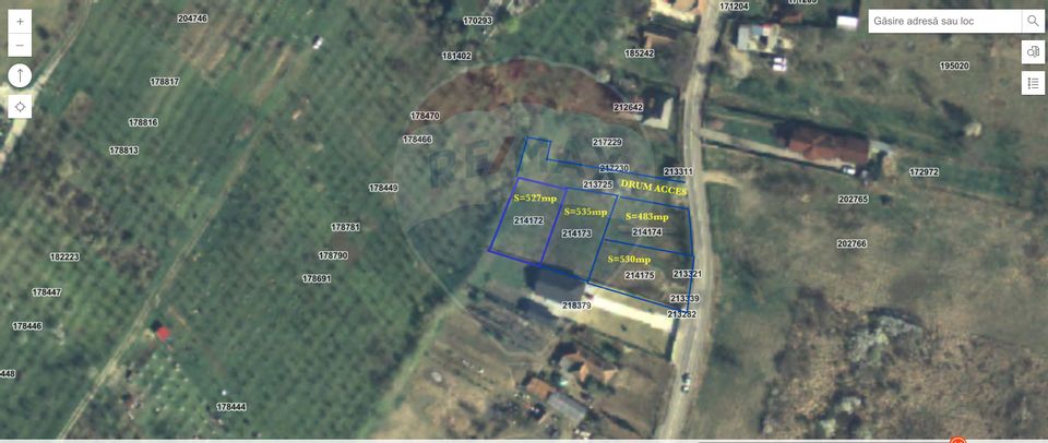 Teren 2.077mp compus din 4 parcele/intravilan/Str.Podgoria Oradea