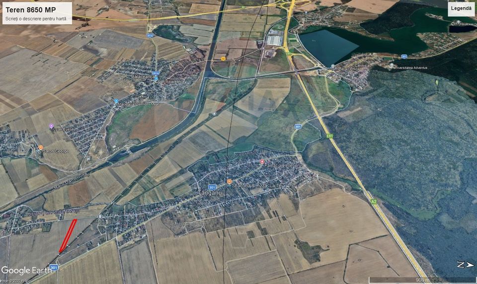 Land 8,650sqm Cernica / Strada Nicolae Iorga