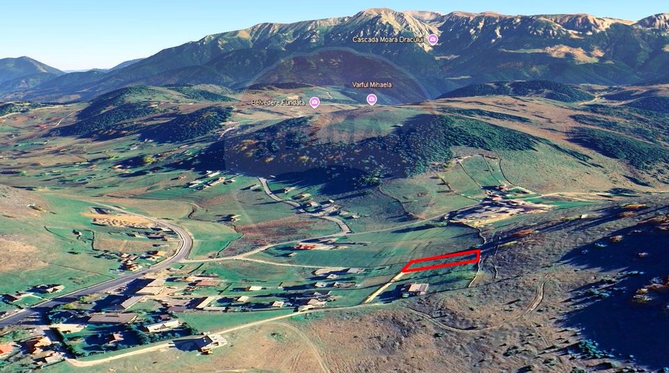 Teren la inaltime, 1034mp, Fundata- cea mai inalta localitate din tara